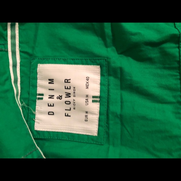 Denim & Flower Green Jacket - Picture 4 of 5